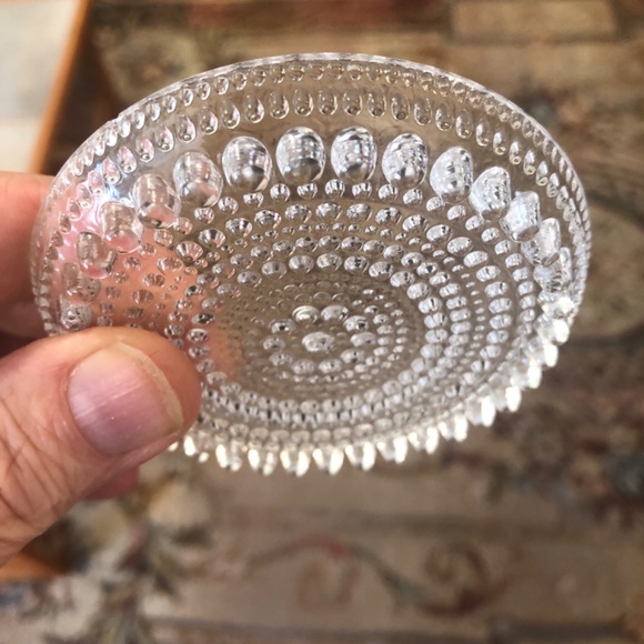 Iittala Finland Kastehelmi vintage dewdrop glass coasters - Picture 3 of 4